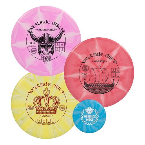 Westside Discs 3 4 5 6 Disc Origio Burst Disc Golf Starter Set