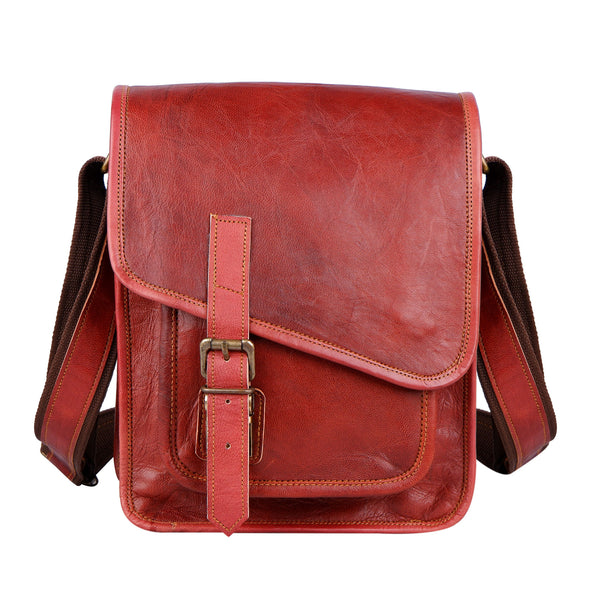 Adele Nylon Camera Crossbody Bag - Cranberry