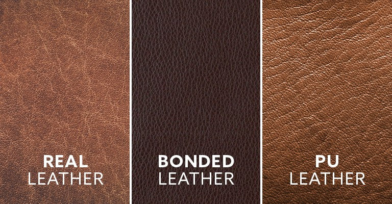 real leather vs bonded leather vs pu leather