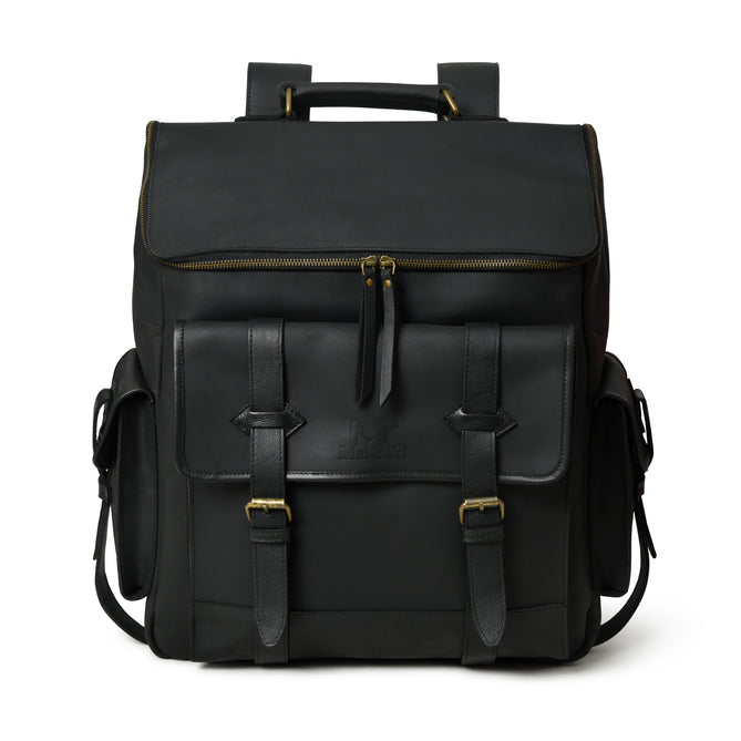 bozeman jumbo leather backpack for men