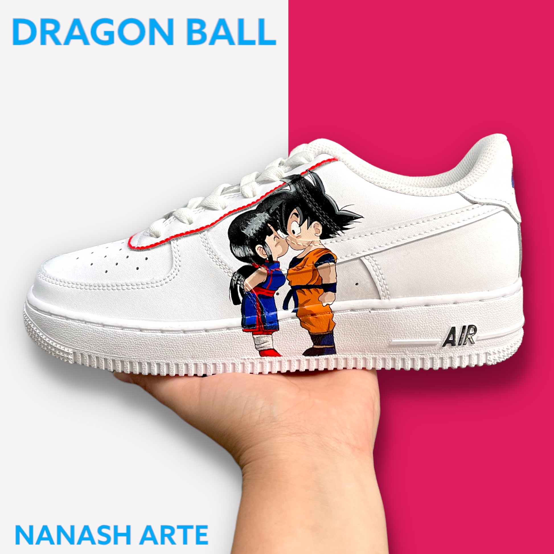 VEGETA Y BULMA / GOKU Y Hand Painted Air Force – nanasharte