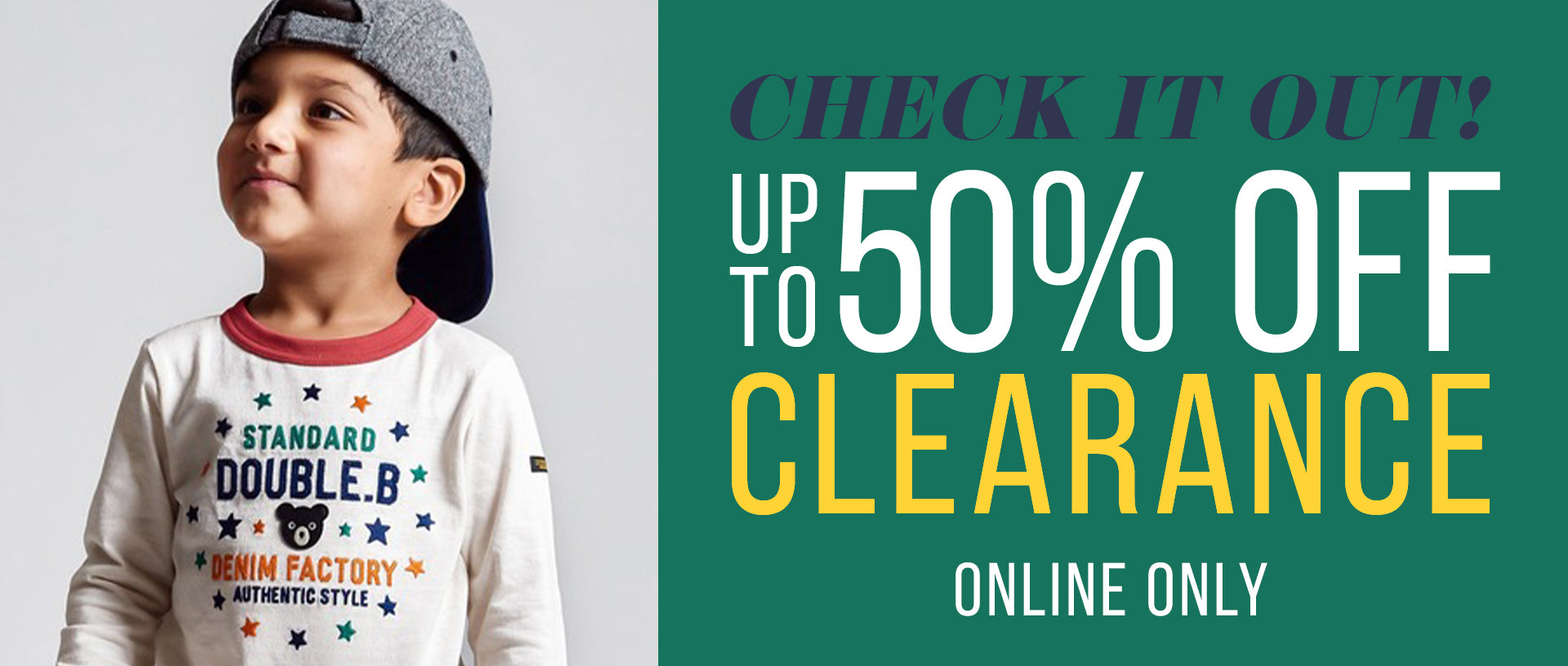 Clearance up to 50% OFF