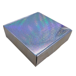 Paper Square Nesting Gift Boxes with Lids, 4 Assorted Sizes (Holographic  Silver, 4 Pack), PACK - King Soopers