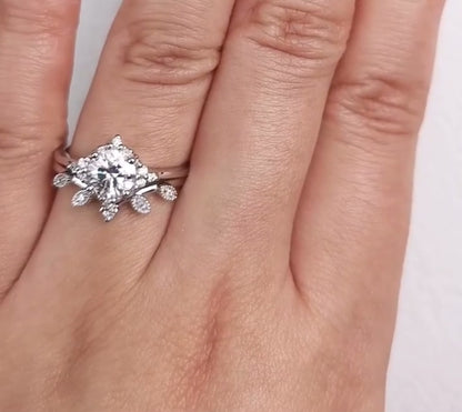 Vintage Moissanite Marriage Proposal Ring - Navi