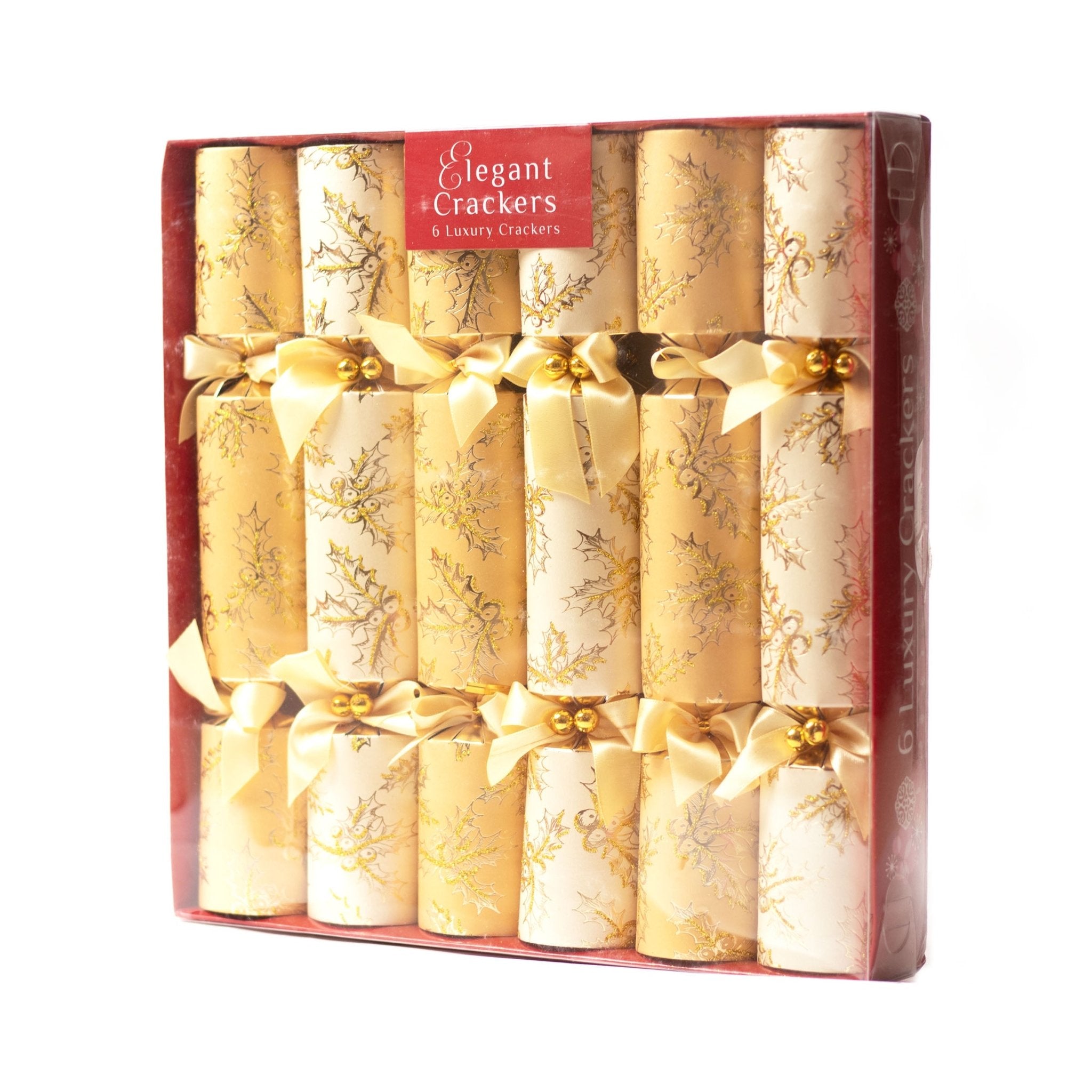 Walpert Holiday Crackers - 10.5 Inch Seasons Greetings 10 piece