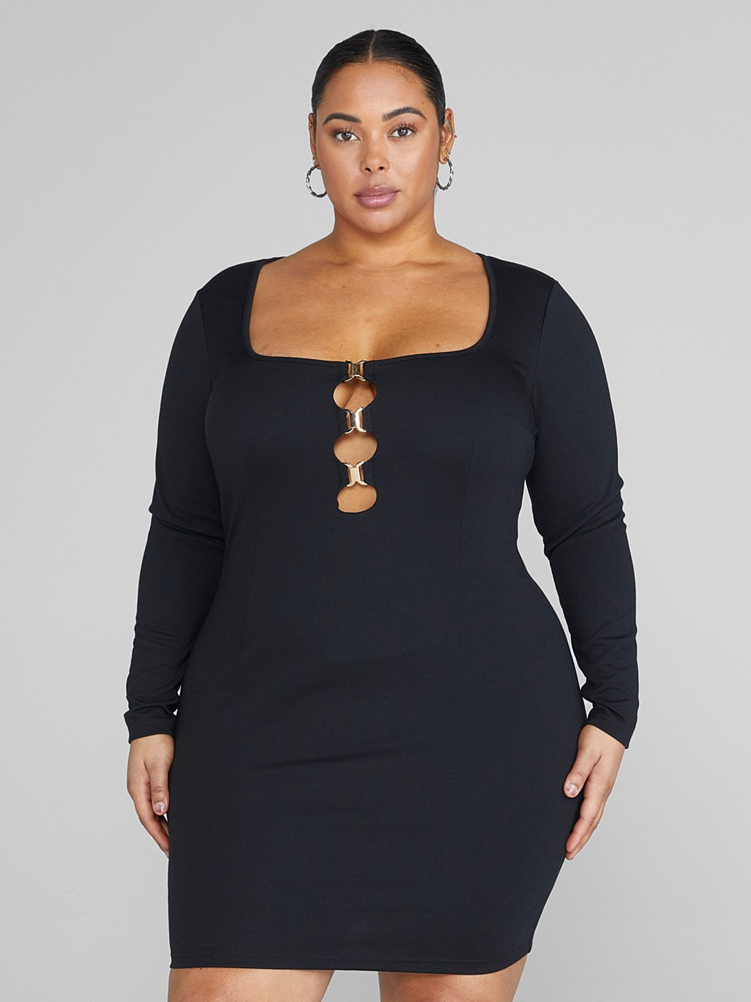 New PLUS SIZE Womens BLACK SWEATER MELANGE KNIT TIE BODYCON DRESS 1X 2X 3X