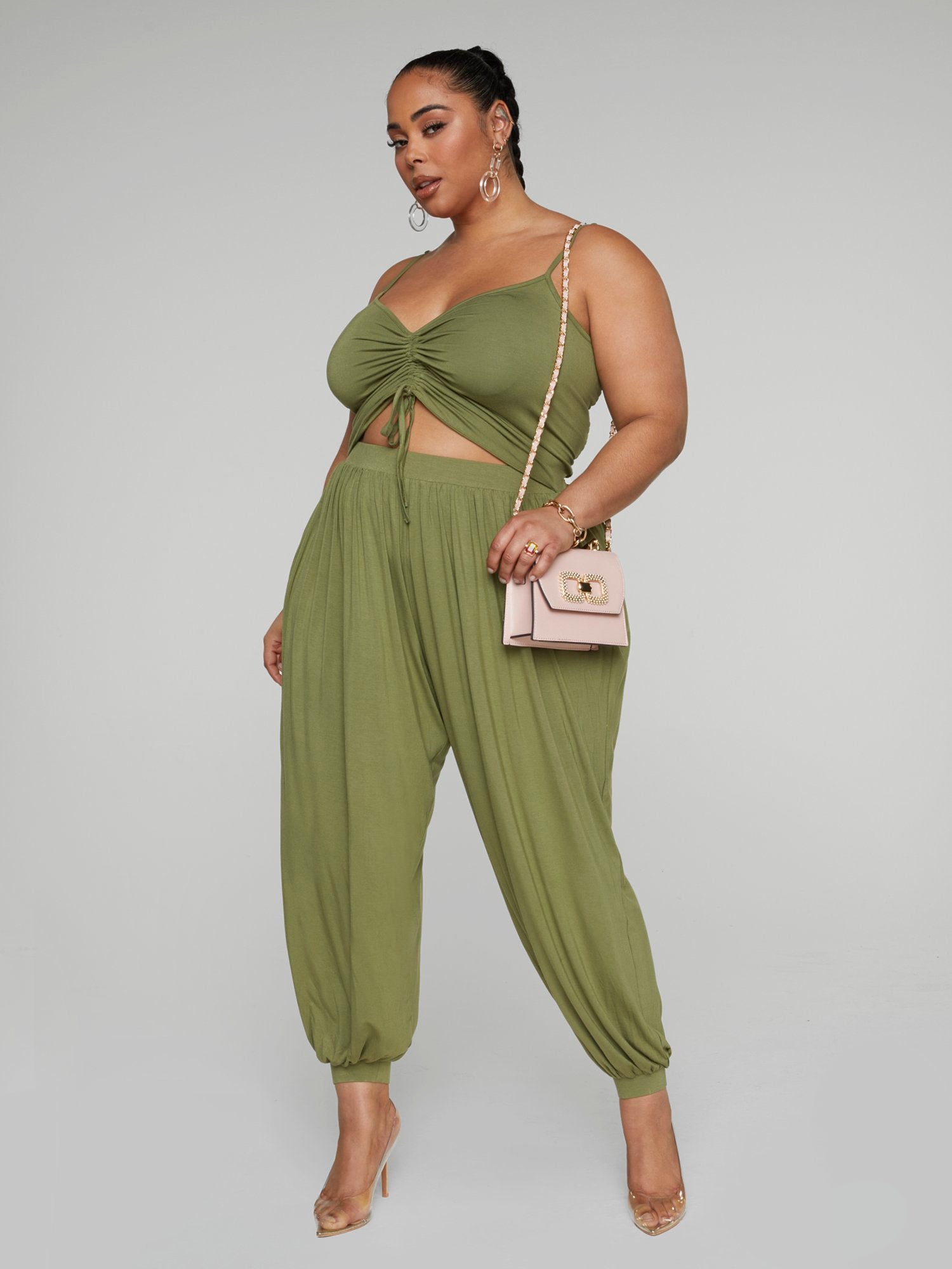 www. - Plus Size - Summer runway casual harem flare high