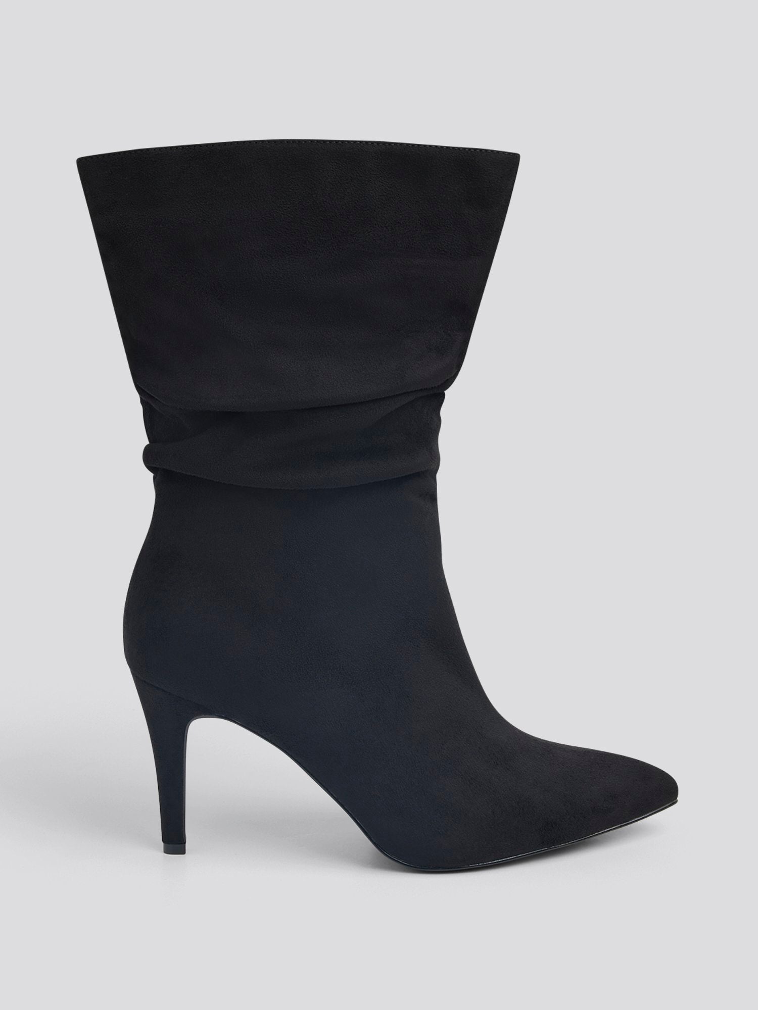 DOSSY-04 Patent Mid-Calf Platform Chunky Block Heel Boots – Wild Diva