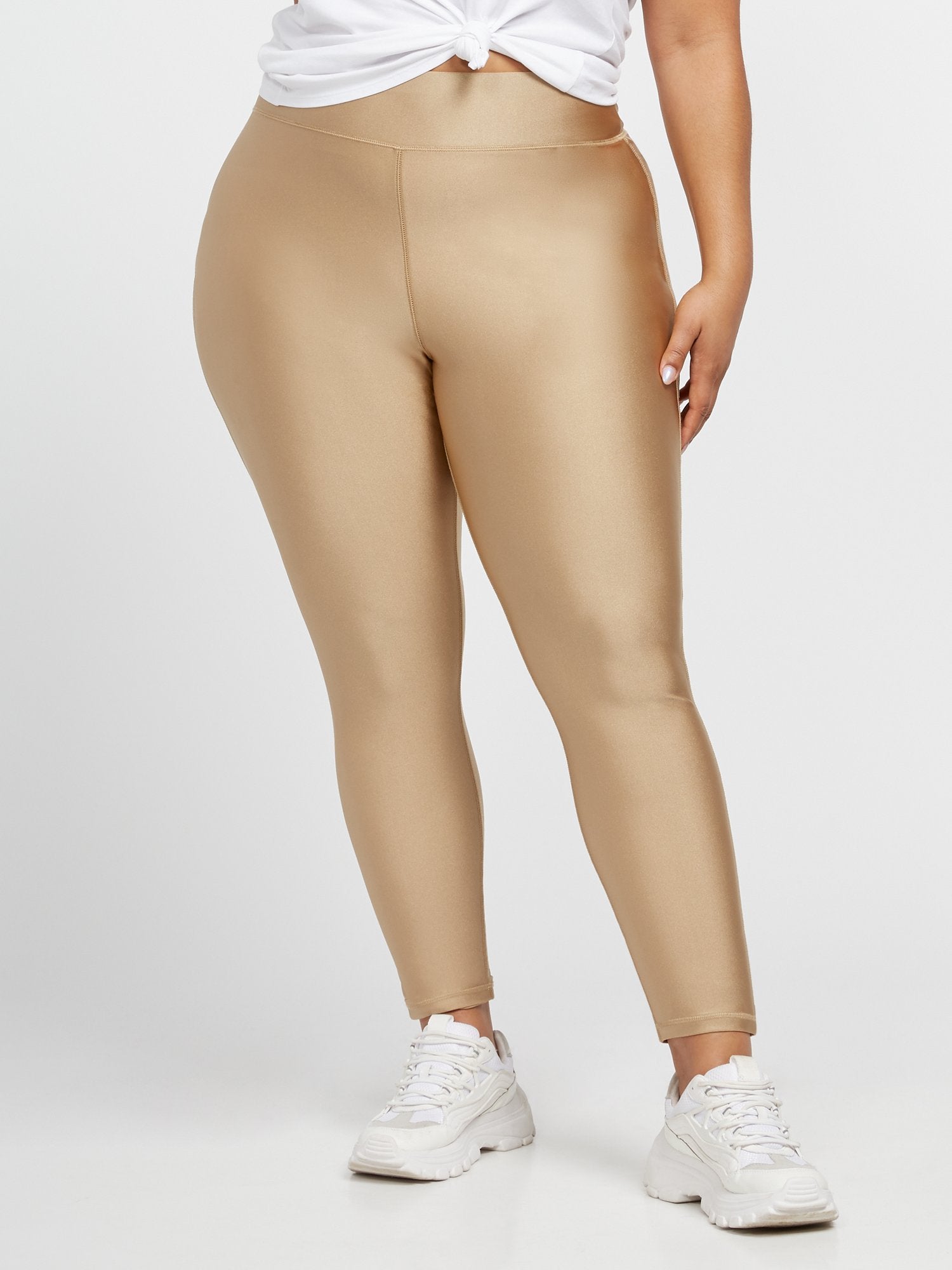 Plus Size Kaya High Rise Shine Leggings