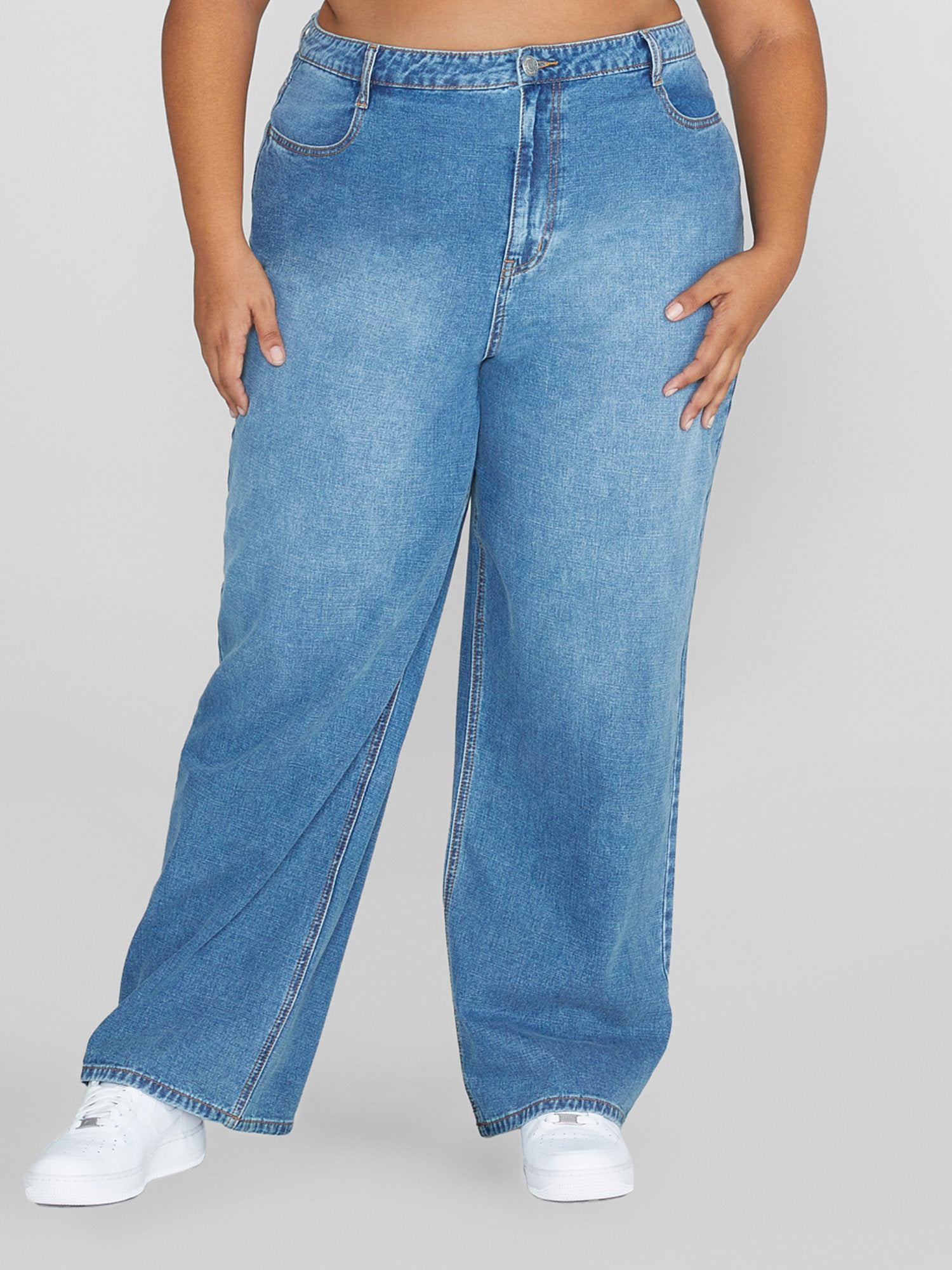 Light Wash Blue Extra Wide Jeans