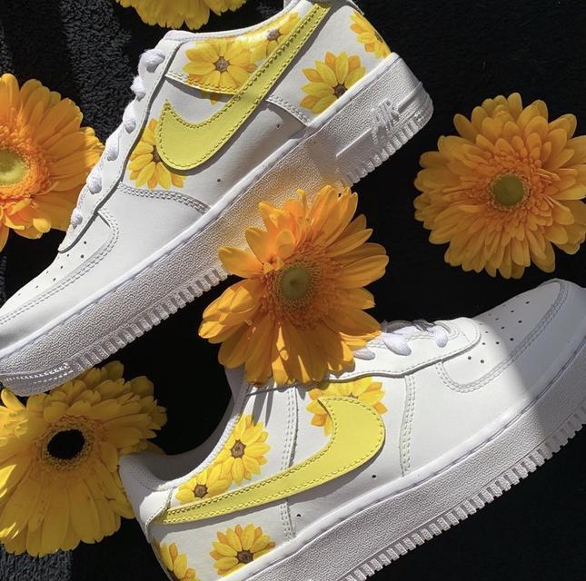 custom sunflower air force ones