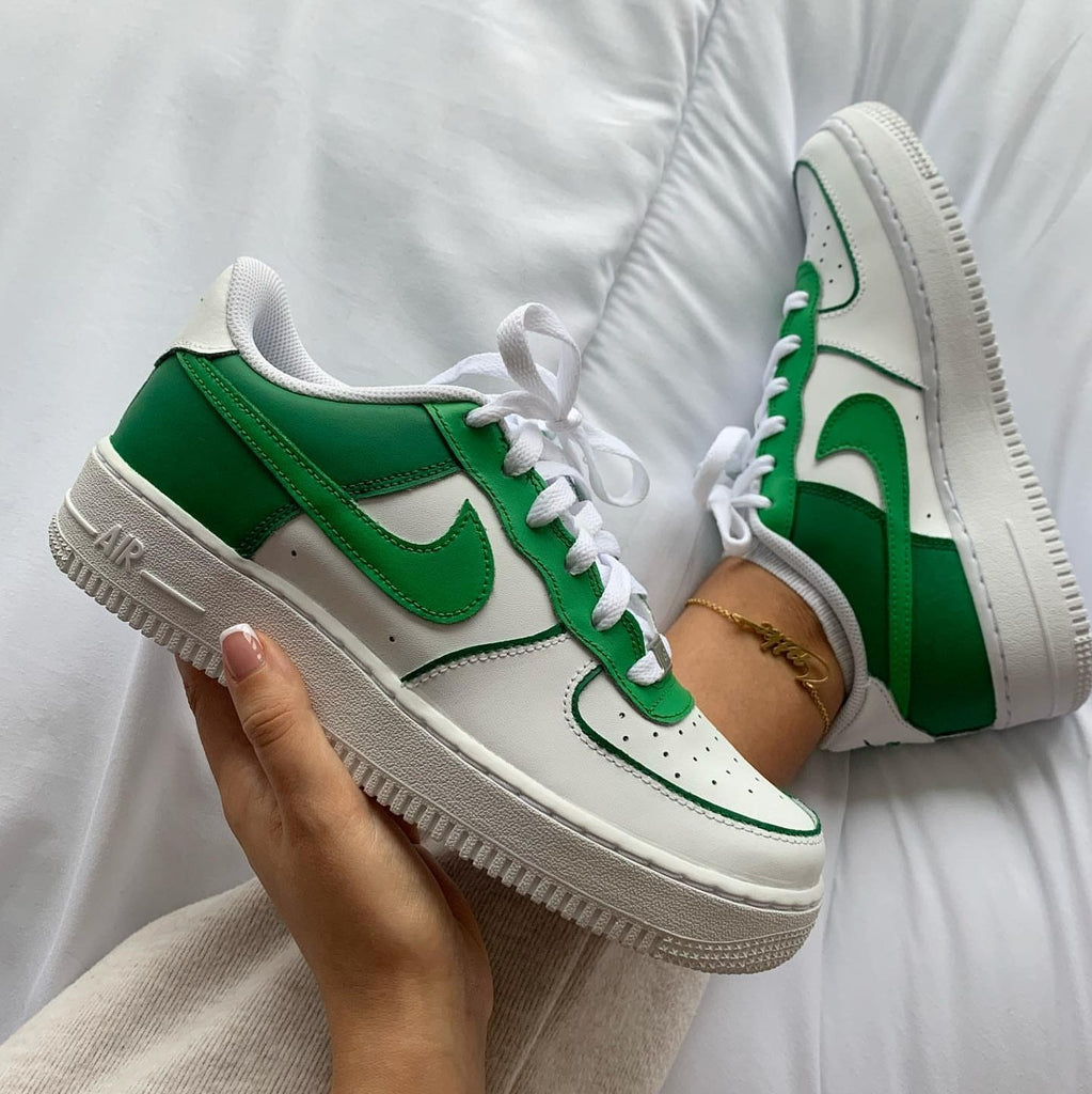 custom air force 1 green