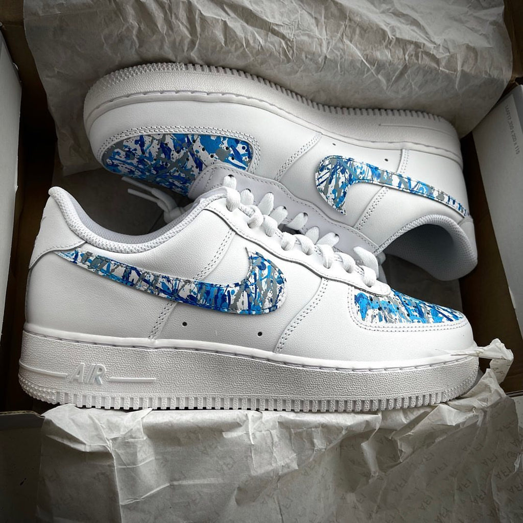 nike air force 1 blue splash