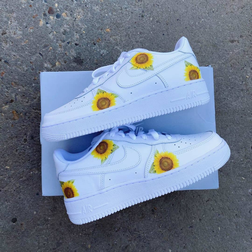 air force 1 with sunflowers