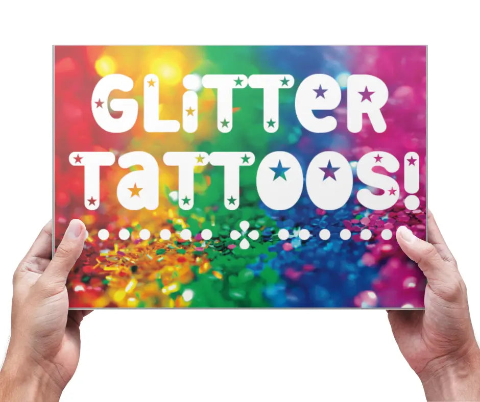 Glitter Tattoos - Fab Faces: Face Painting & Balloon Twisting