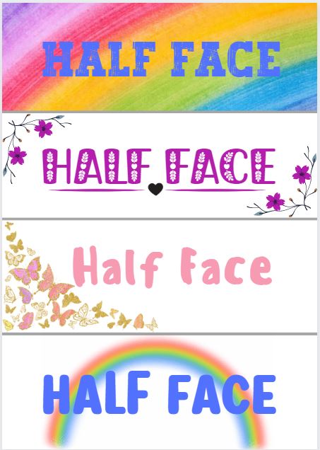 Face Painting Animal Board Face Paint Design Menu Board -  Israel