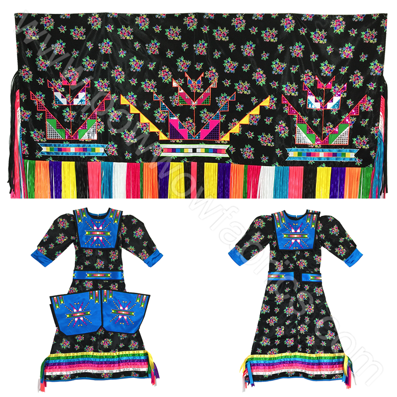 Womens 6-8 Fancy Shawl Outfit – Powwow Fabrics and Designs