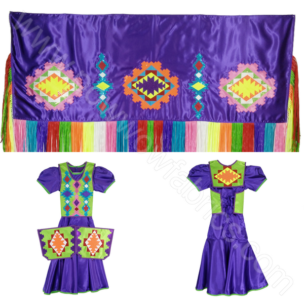 Womens 8-10 Fancy Shawl Outfit – Powwow Fabrics and Designs