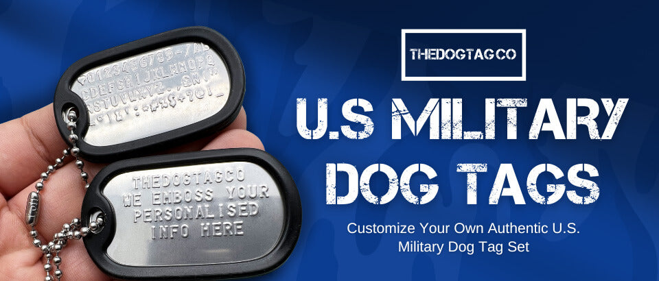 Personalised your very own u.s. military dog tag set here. click here now to buy
