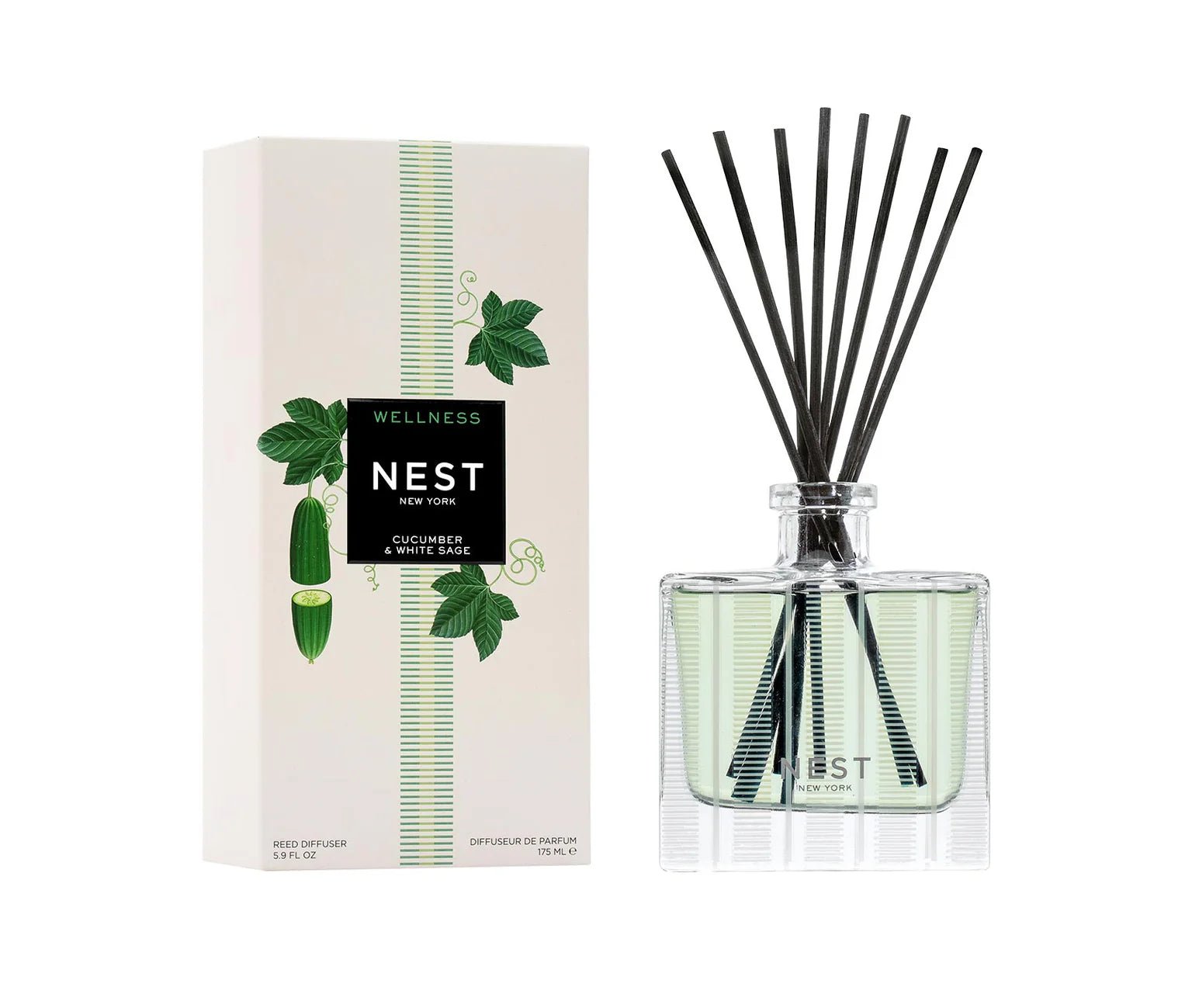 Nest - Cucumber & White Sage Reed Diffuser