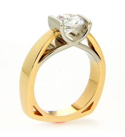 Custom designed engagement ring