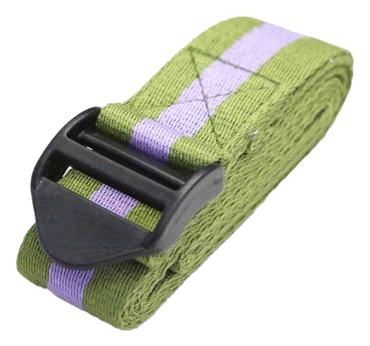 Fitness Town Yoga Strap green folded