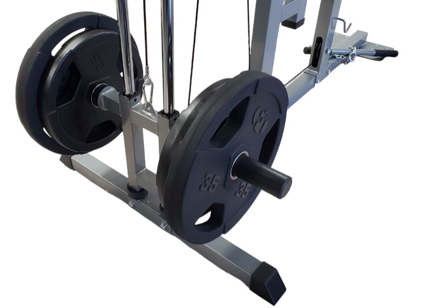 Fitness Town Plate Loaded Lat Pulldown with 2" Adaptor loaded