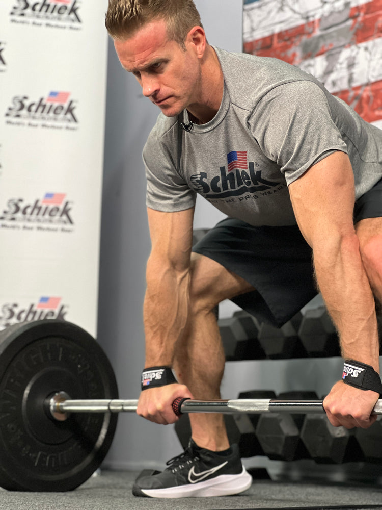 Schiek Basic Lifting Straps In Action