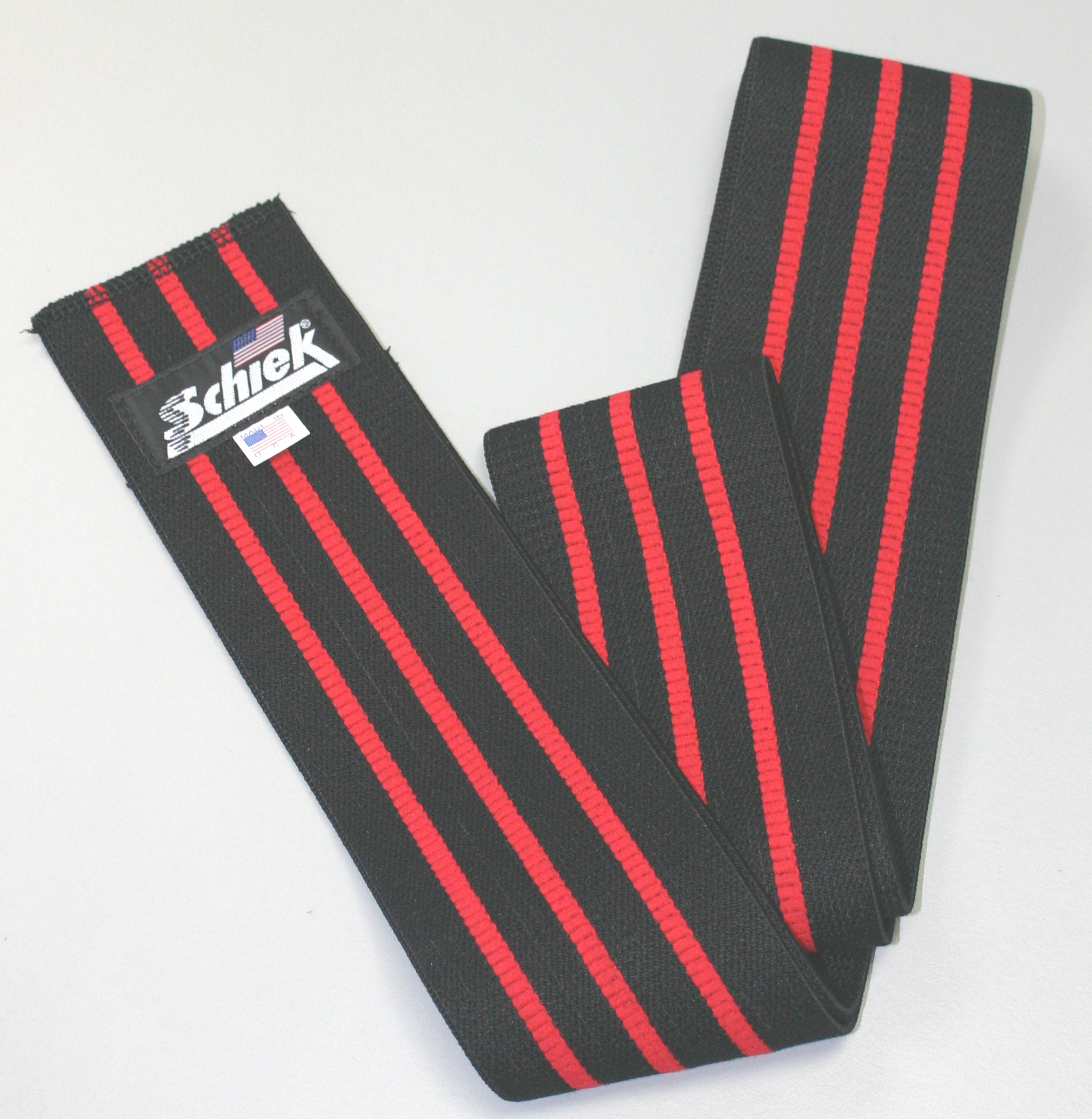 Schiek Black Line Knee Wraps Rolled