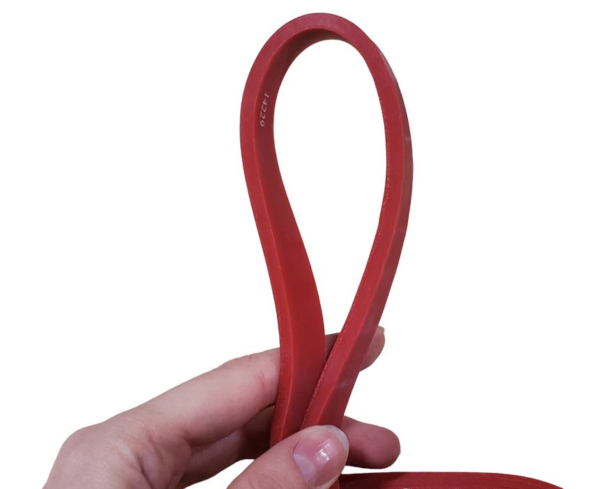 Stretchwell 41" Resistance Bands mini red held