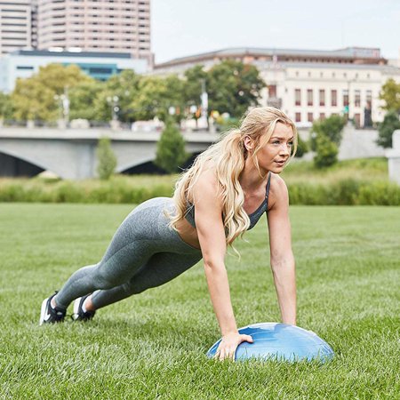 BOSU Sport Balance Trainer in use outdoors