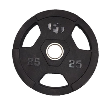  TDS 400 lb set comes with Solid Rubber Bumper plates