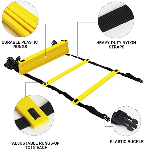 GoFit 15' Agility Ladder diagram