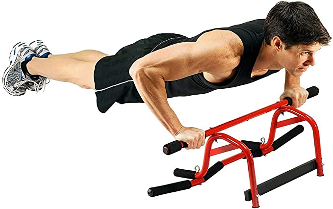 GoFit Elevated Chin Up Station push ups