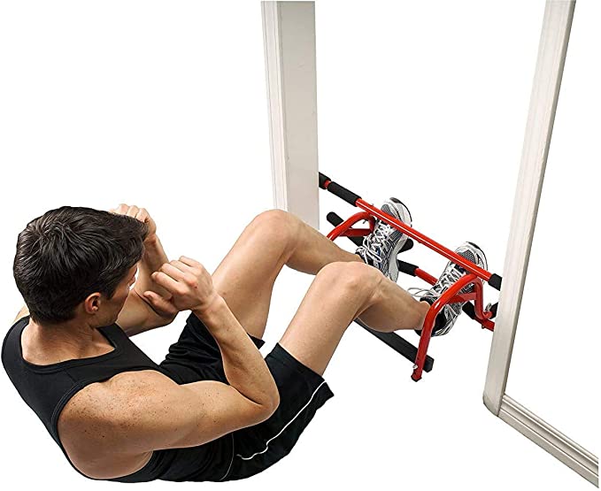 GoFit Elevated Chin Up Station in use of floor
