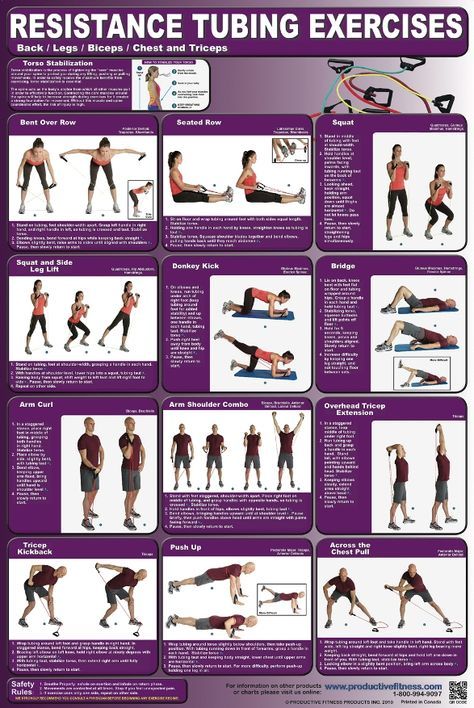 GoFit Power Tubes workout chart