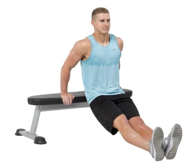 HOIST HF-5163 Flat Utility Bench in use