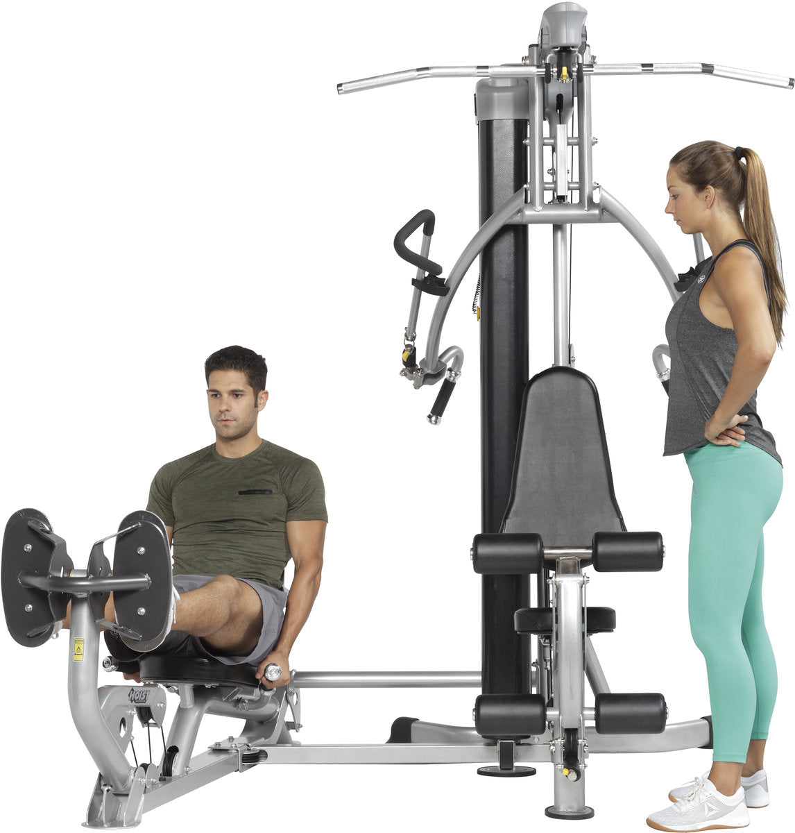 HOIST Fitness Mi1 Home Gym in use multi system