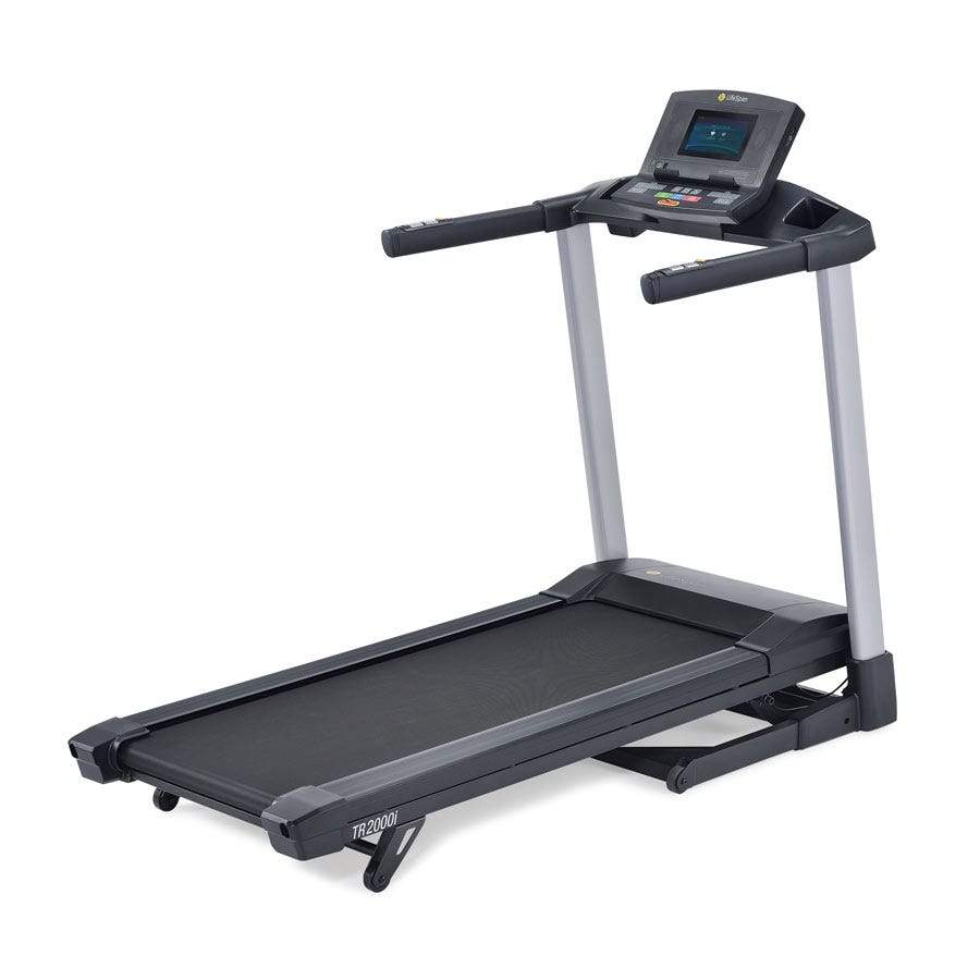 LifeSpan Fitness TR2000i Folding Treadmill side front