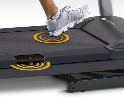 LifeSpan Fitness TR5500iM Folding Treadmill shock absorption