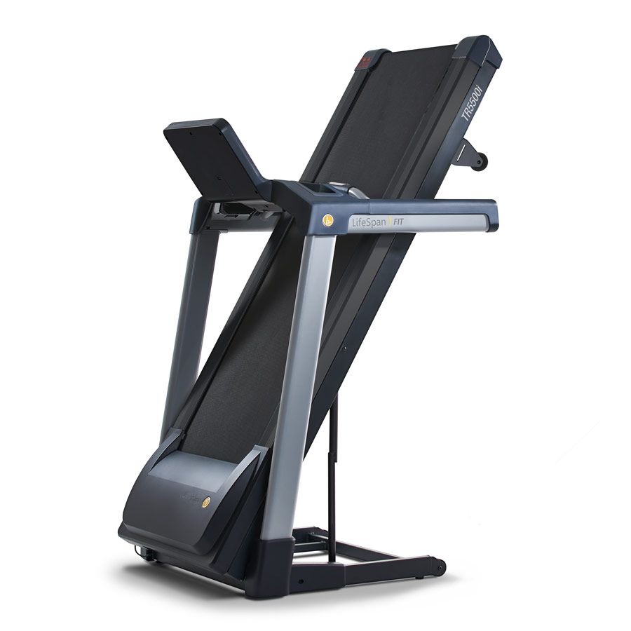 LifeSpan Fitness TR5500iM Folding Treadmill folded