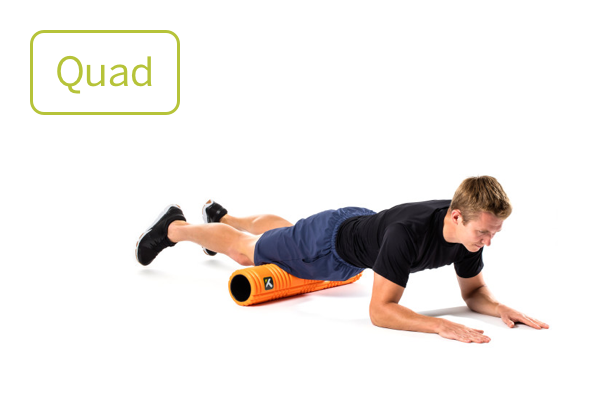 GRID 2.0 Foam Roller in use quad