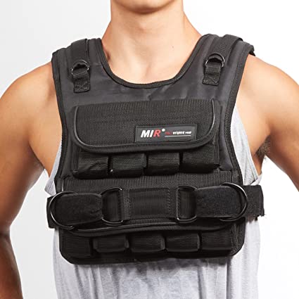MiR Short Adjustable Weighted Vest on model