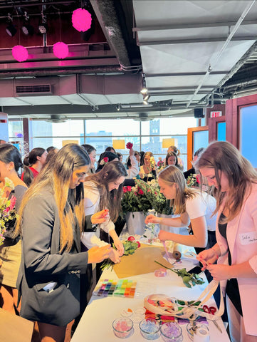 Flower making Singla Women's Day Event