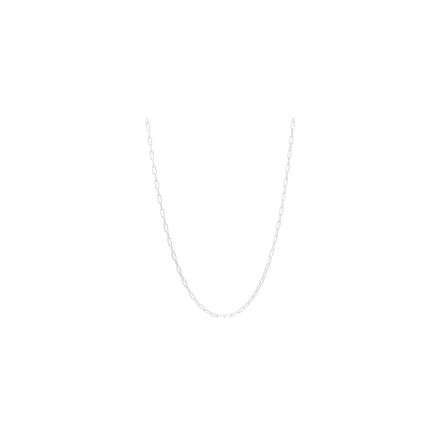 simple silver fine refined necklace