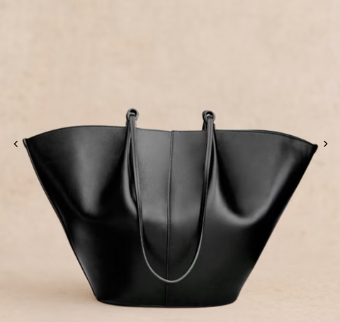 shoulder black leather bag