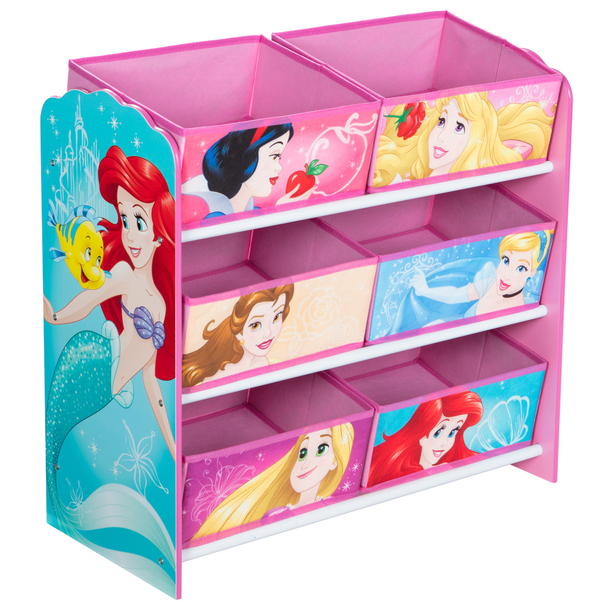 disney princess 6 bin storage unit