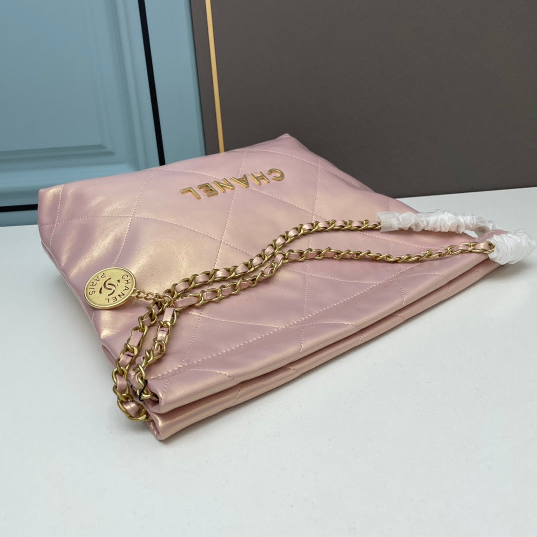 Chanel classic flap  pink UNICORN   Luxury Bags  Wallets on Carousell