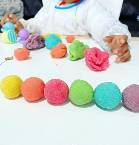 honeysticks play dough recipe, bath drops, bath fizzers