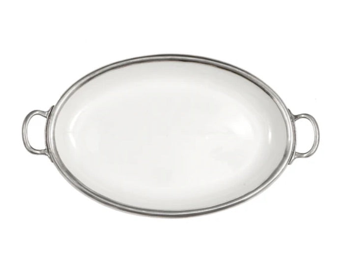 Tuscan Oval Tray with Handles